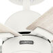 Erling 44 inch Matte White with Bleached Alder/Fresh White Blades Ceiling Fan
