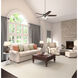 Builder 52 inch Brushed Nickel with Brazilian Cherry/Harvest Mahogany Blades Ceiling Fan