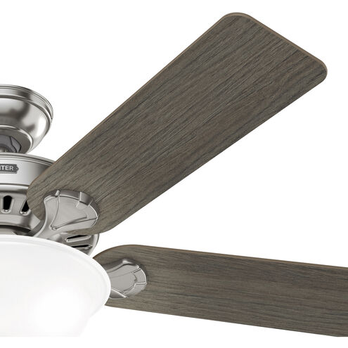 Pro's Best 52 inch Brushed Nickel with Greyed Walnut/American Walnut Blades Ceiling Fan