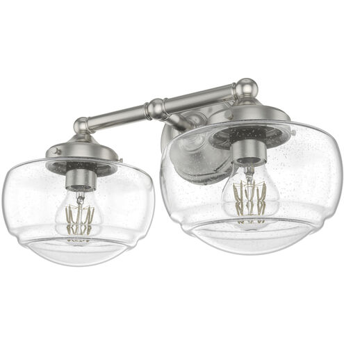 Saddle Creek 2 Light Brushed Nickel Vanity Light Wall Light