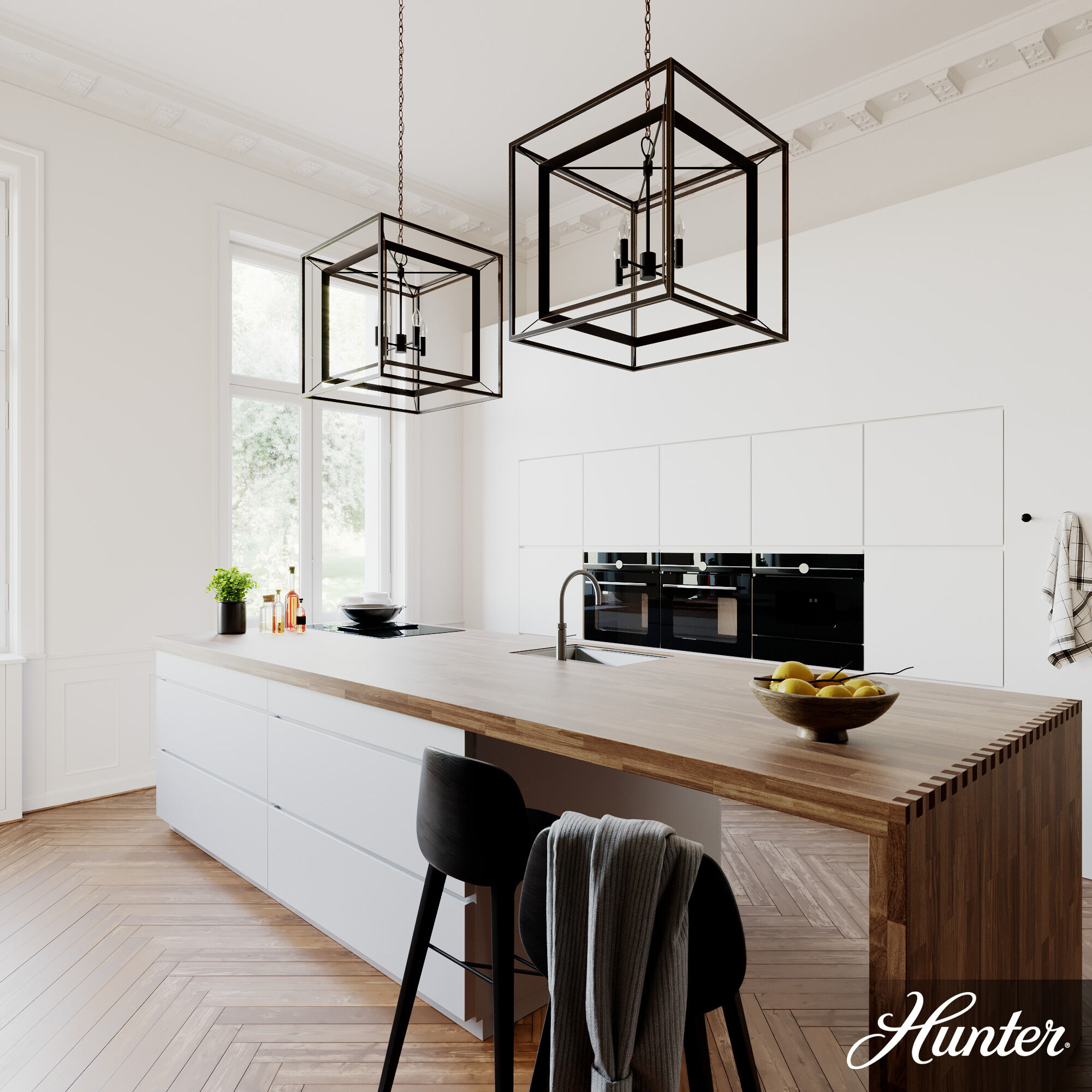 Doherty 4 Light 24 inch Onyx Bengal Chandelier Ceiling Light