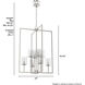 Kerrison 8 Light 24 inch Brushed Nickel Foyer Pendant Ceiling Light