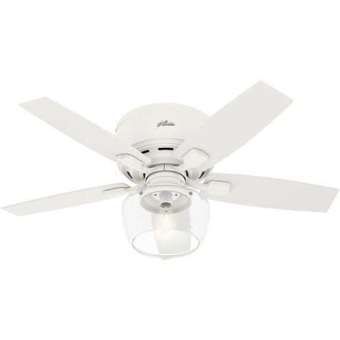 Bennett 44 inch Matte White with Matte White/Bleached Oak Blades Ceiling Fan