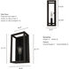 Squire Manor 1 Light 4 inch Matte Black Wall Sconce Wall Light