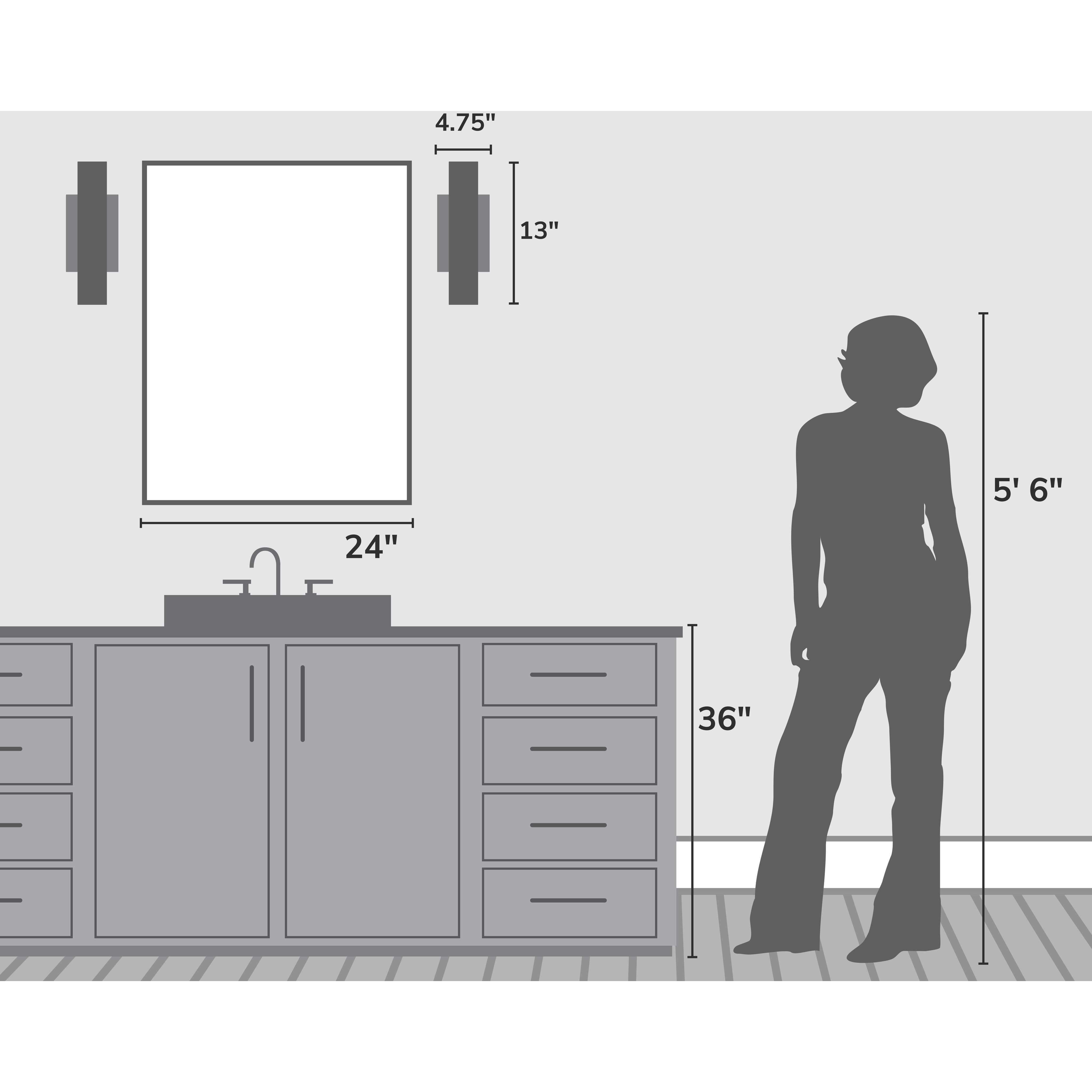 Canoga 1 Light 4.75 inch Luxe Gold Sconce Wall Light, Small