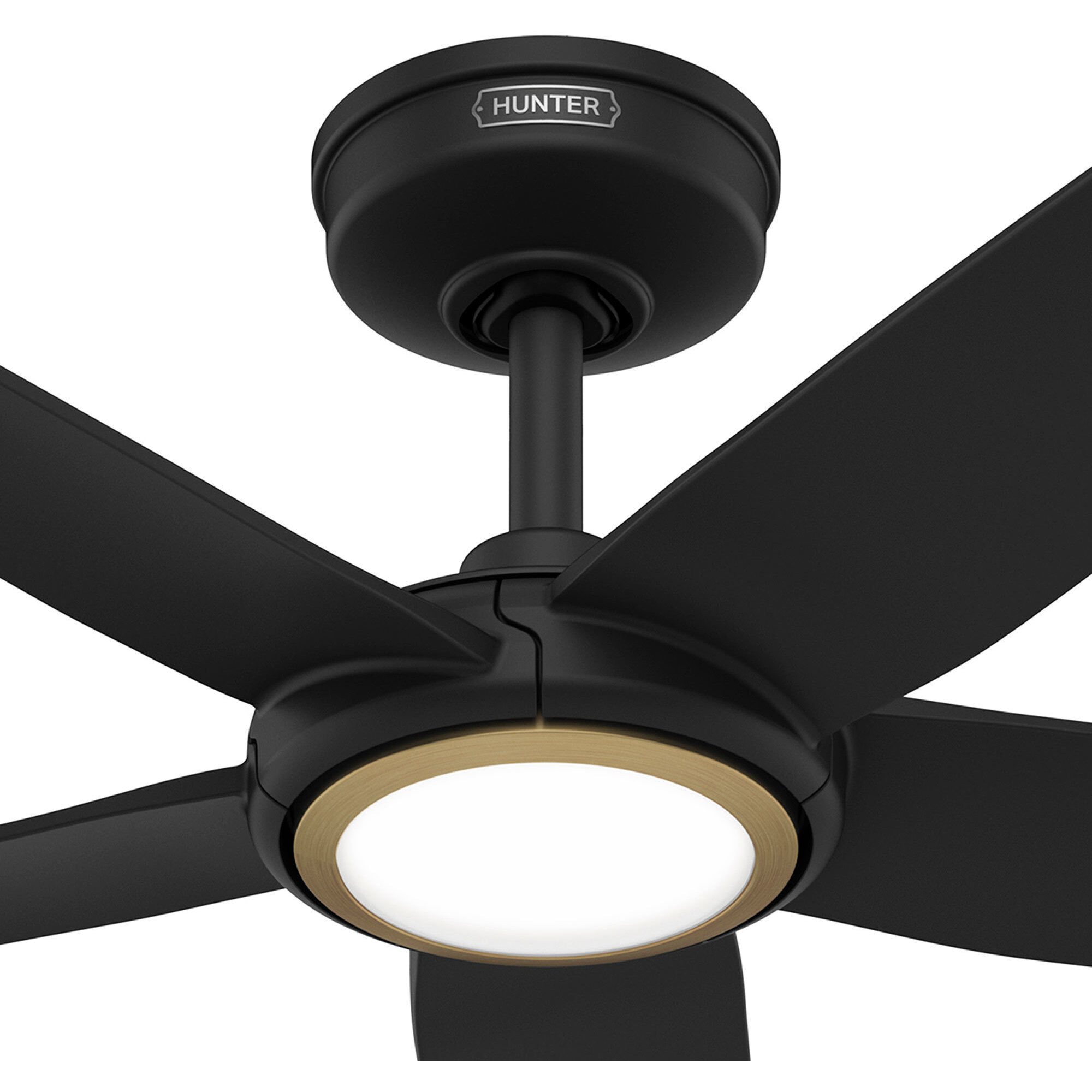 Zentech 44 inch Matte Black Outdoor Ceiling Fan