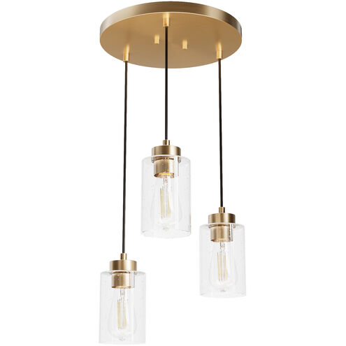 Hartland 3 Light 13.75 inch Alturas Gold Round Cluster Pendant Ceiling Light, Medium