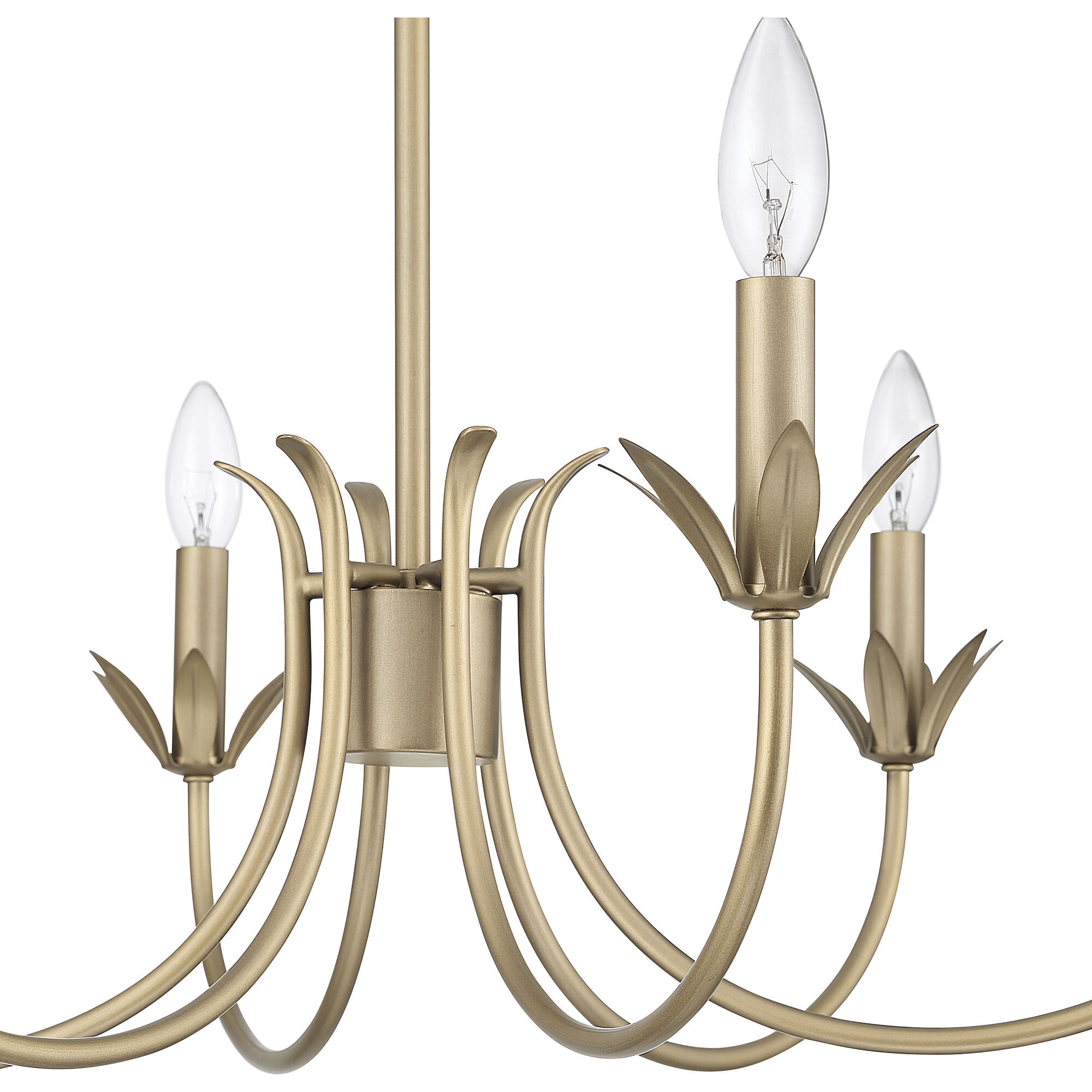 Junie Bud 6 Light 28 inch Luxe Gold Chandelier Ceiling Light, Medium