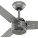 Cassius 60 inch Matte Silver with Matte Silver/Black Willow Blades Outdoor Ceiling Fan