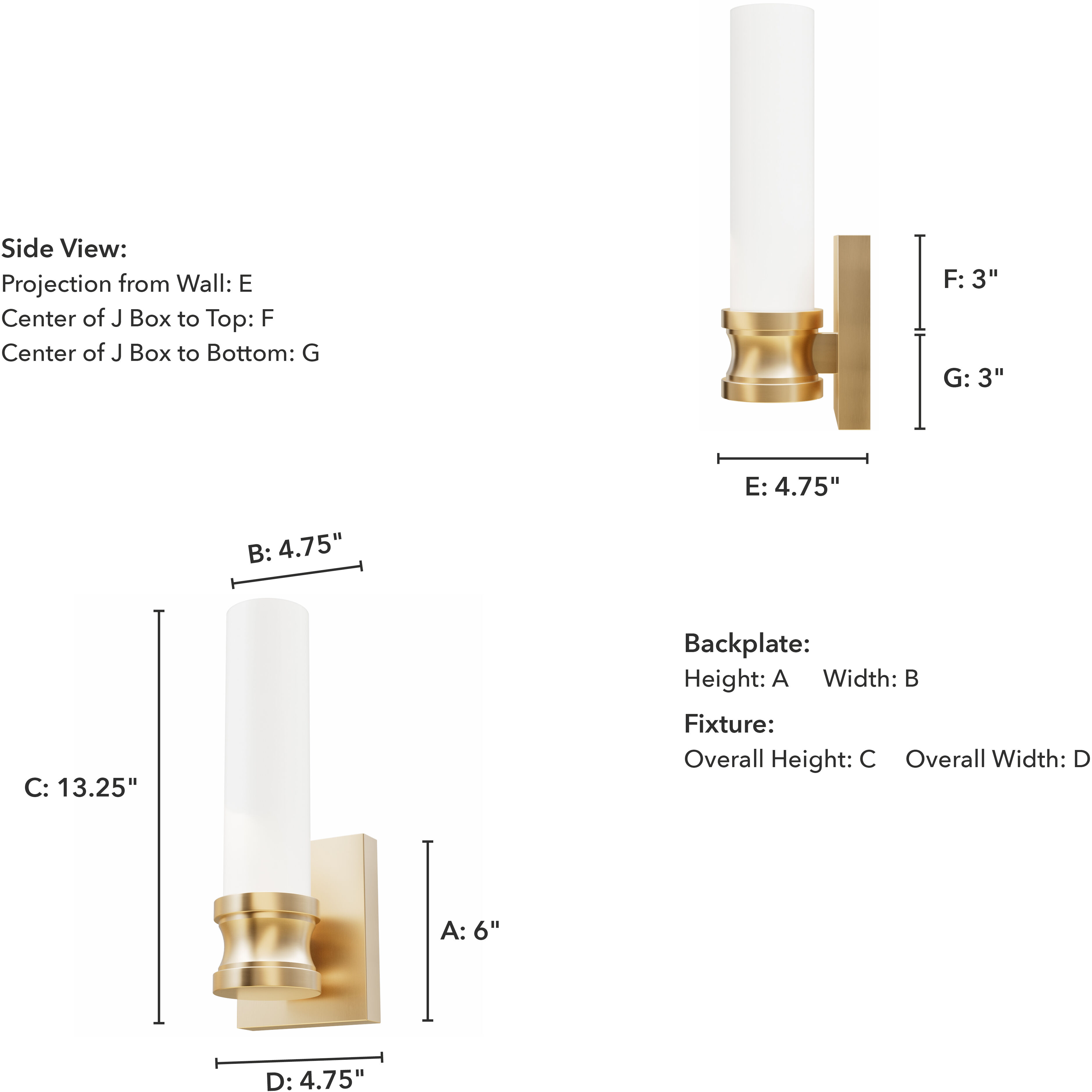 Lenlock 1 Light 4.75 inch Alturas Gold Wall Sconce Wall Light