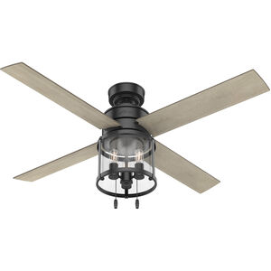 Astwood 52 inch Matte Black with Bleached Grey Pine Blades Ceiling Fan