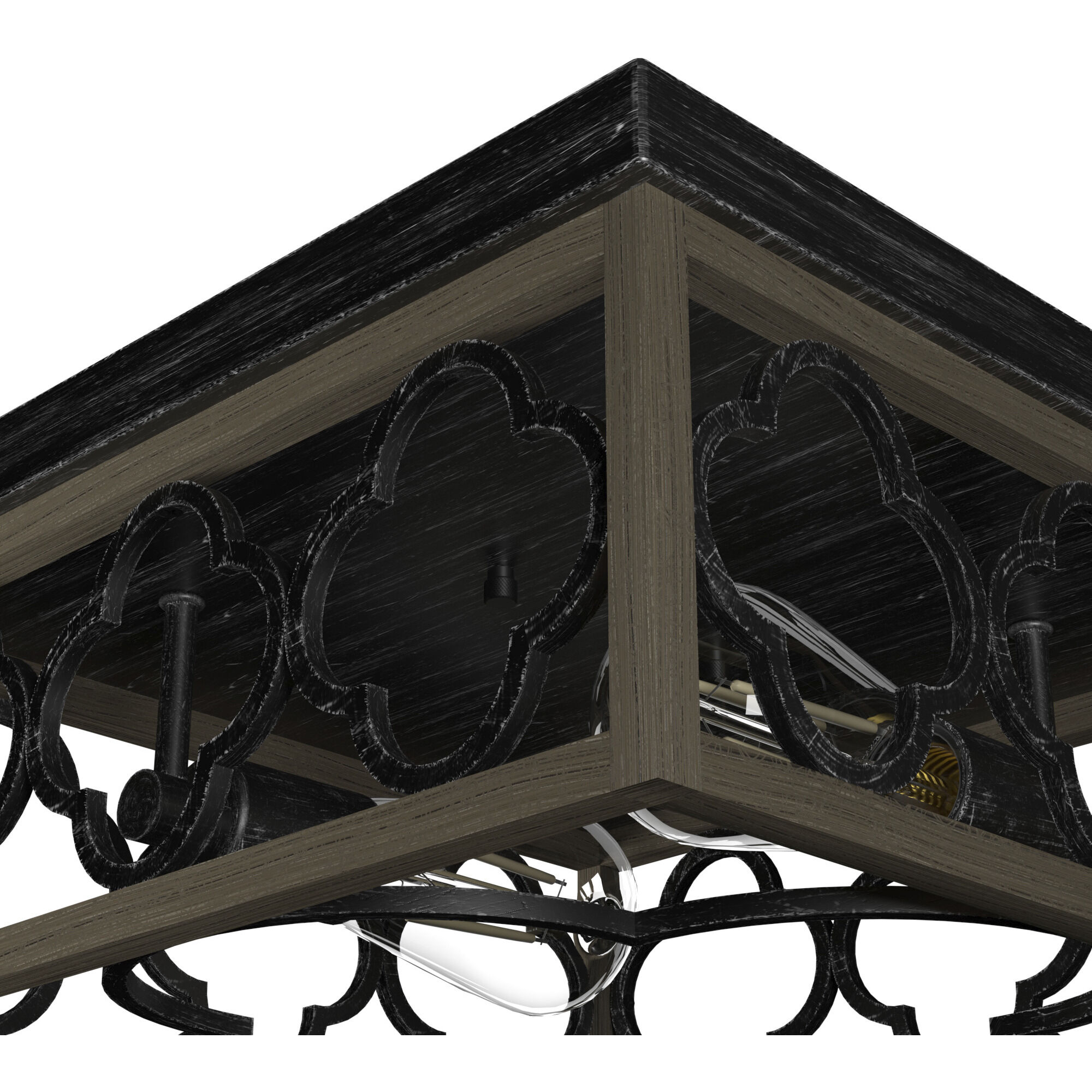 Gablecrest 2 Light 14 inch French Oak Flush Mount Ceiling Light