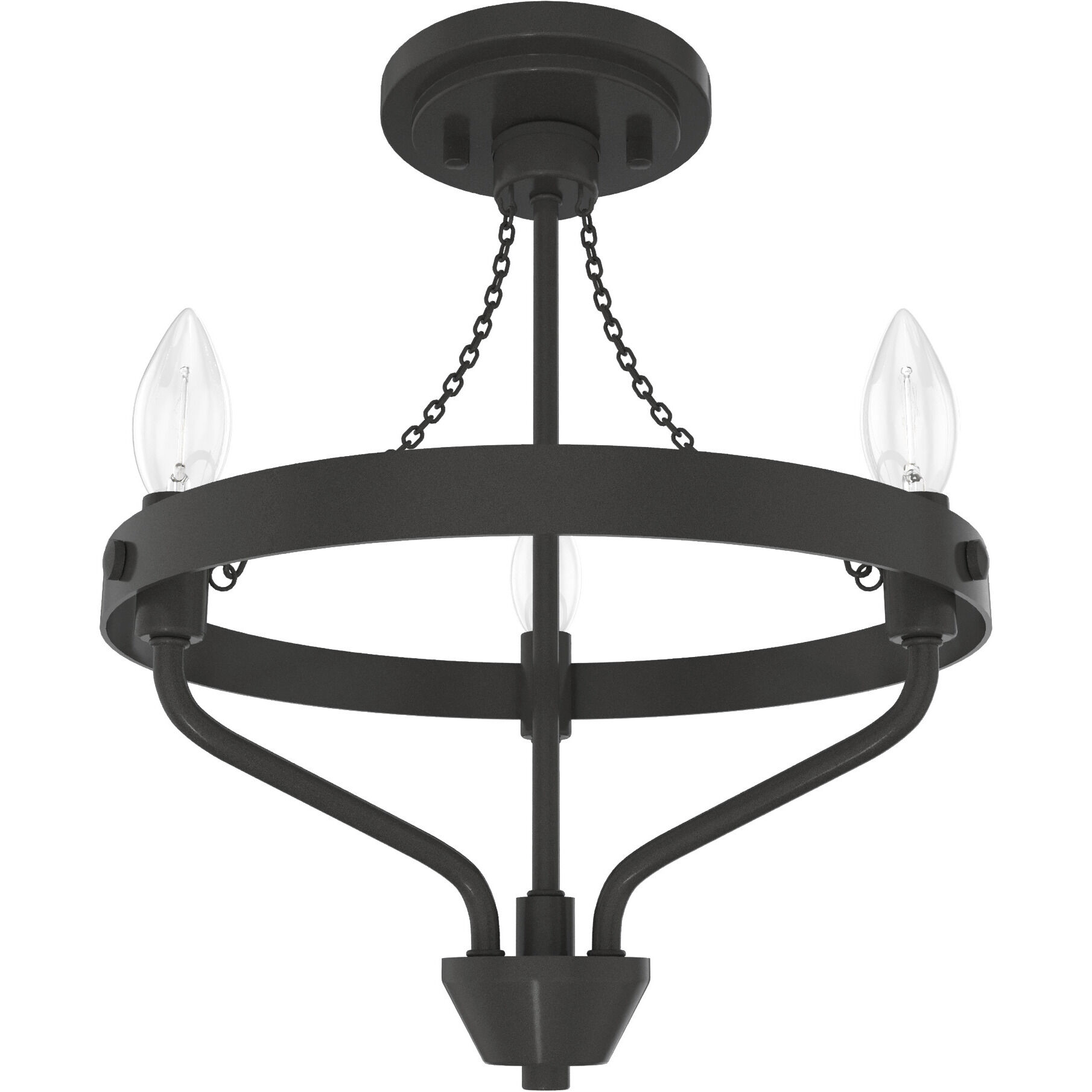 Merlin 12 inch Noble Bronze Chandelier Ceiling Light