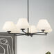 Celestial Valley 6 Light 28.5 inch Matte Black Chandelier Ceiling Light, Medium