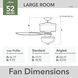Builder 52 inch Matte Black with Matte Black/Greyed Walnut Blades Ceiling Fan