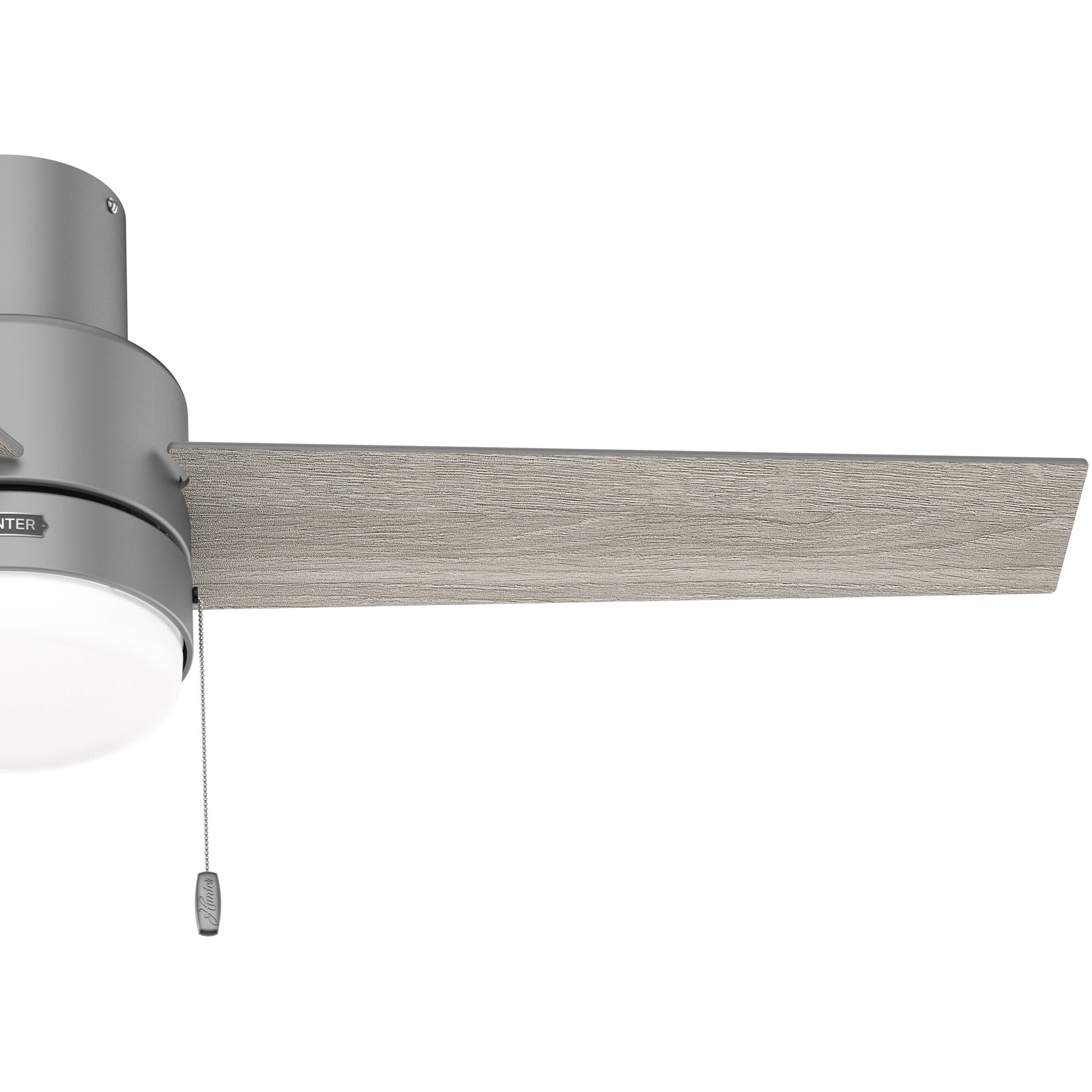 Brunner 52 inch Matte Silver with Light Gray Oak/Warm Grey Oak Blades Ceiling Fan