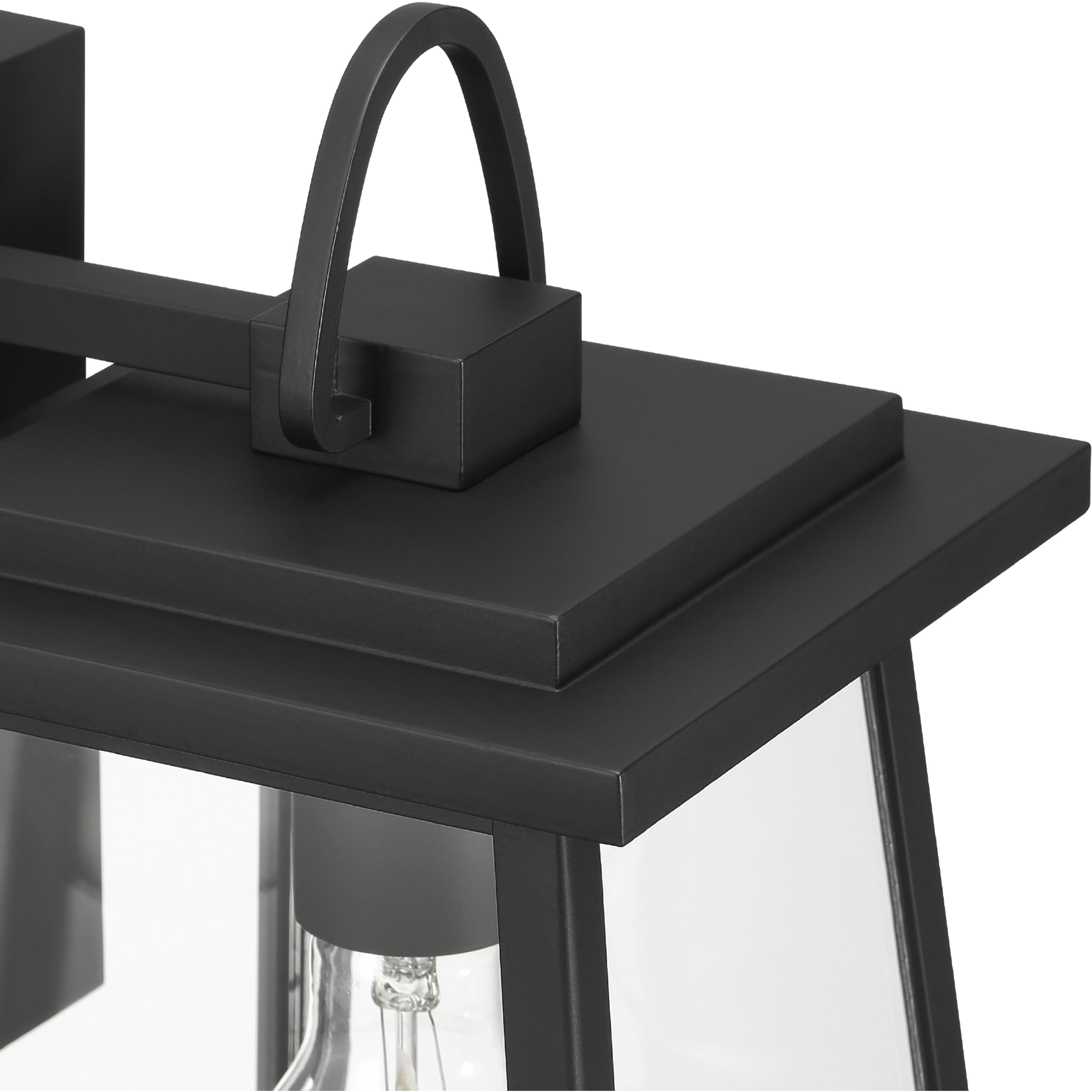 Ivory Dusk 1 Light 18 inch Matte Black Outdoor Wall Light, Large