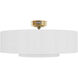 Brookside 30 inch Luxe Gold with Fresh White Blades Ceiling Fan