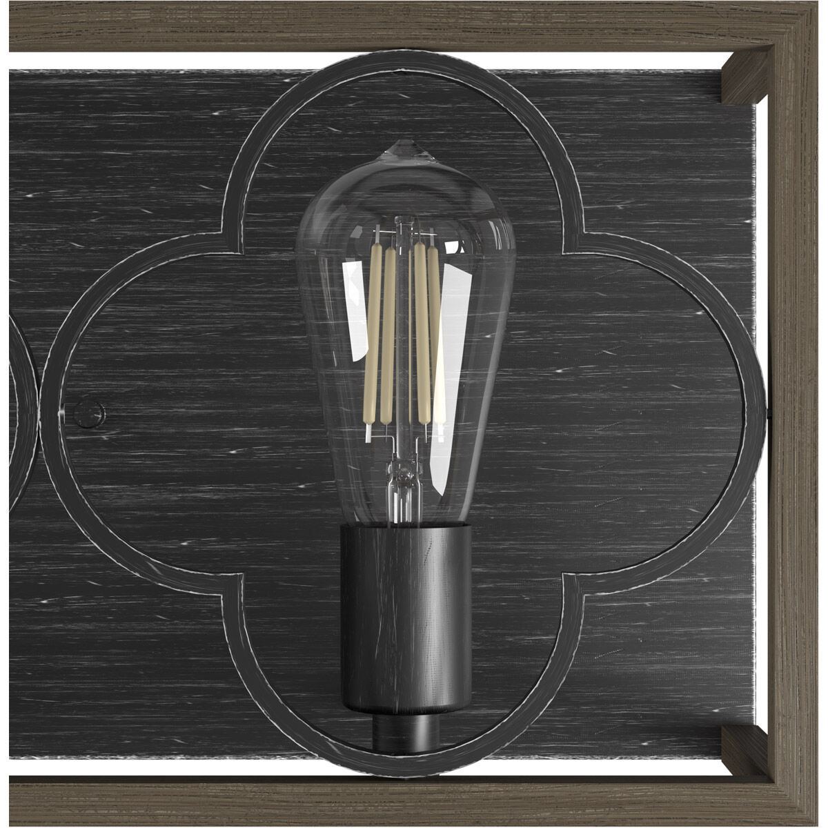 Gablecrest 4 Light 33 inch French Oak and Rustic Iron Vanity Light Wall Light