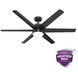 Skysail 60 inch Matte Black Outdoor Ceiling Fan