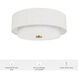 Brookside 2 Light 13.25 inch Luxe Gold Flush Mount Ceiling Light, Medium