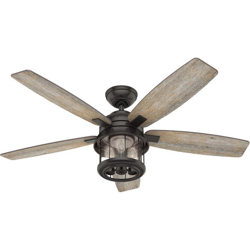 Coral Bay 52 inch Noble Bronze with Barnwood/Drifted Oak Blades Outdoor Ceiling Fan