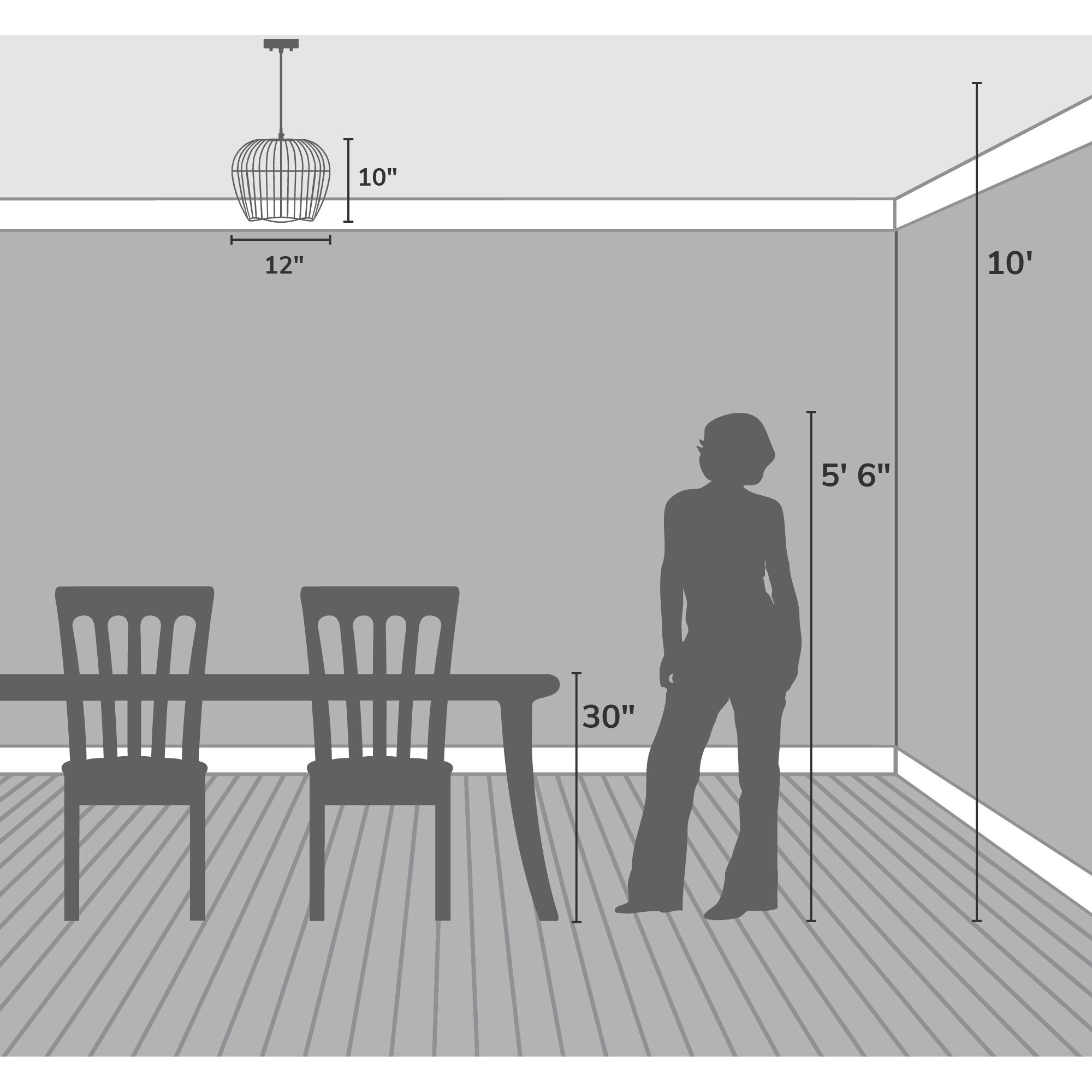 Redding 1 Light 12 inch Matte Black Swag Pendant Ceiling Light, Medium