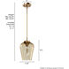 Vidria 1 Light 7.25 inch Alturas Gold Mini Pendant Ceiling Light