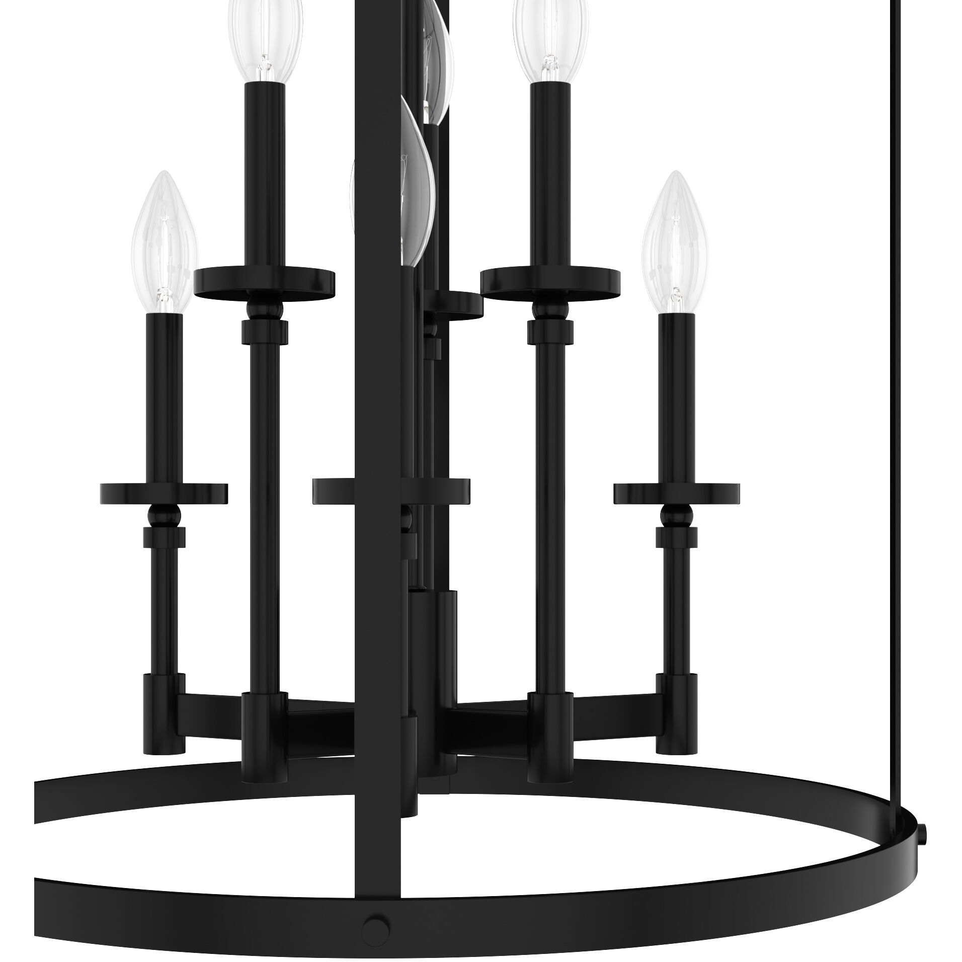 Briargrove 6 Light 21.75 inch Matte Black Foyer Pendant Ceiling Light