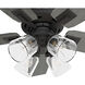 Gatlinburg 44 inch Matte Black with Dark Gray Oak/Matte Black Blades Ceiling Fan