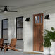 Aeronaut 1 Light 9 inch Matte Black Outdoor Wall Light, Small