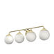 Hepburn 4 Light 30 inch Painted Modern Brass Vanity Light Wall Light