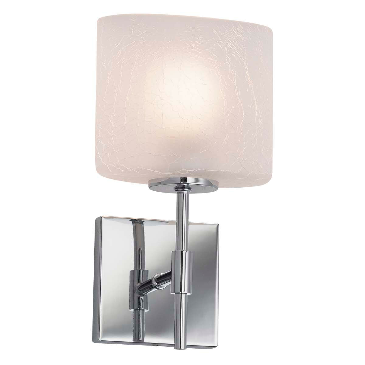 Fusion LED 6.5 inch Brushed Nickel ADA Wall Sconce Wall Light in 700 Lm LED, Oval, Opal Fusion