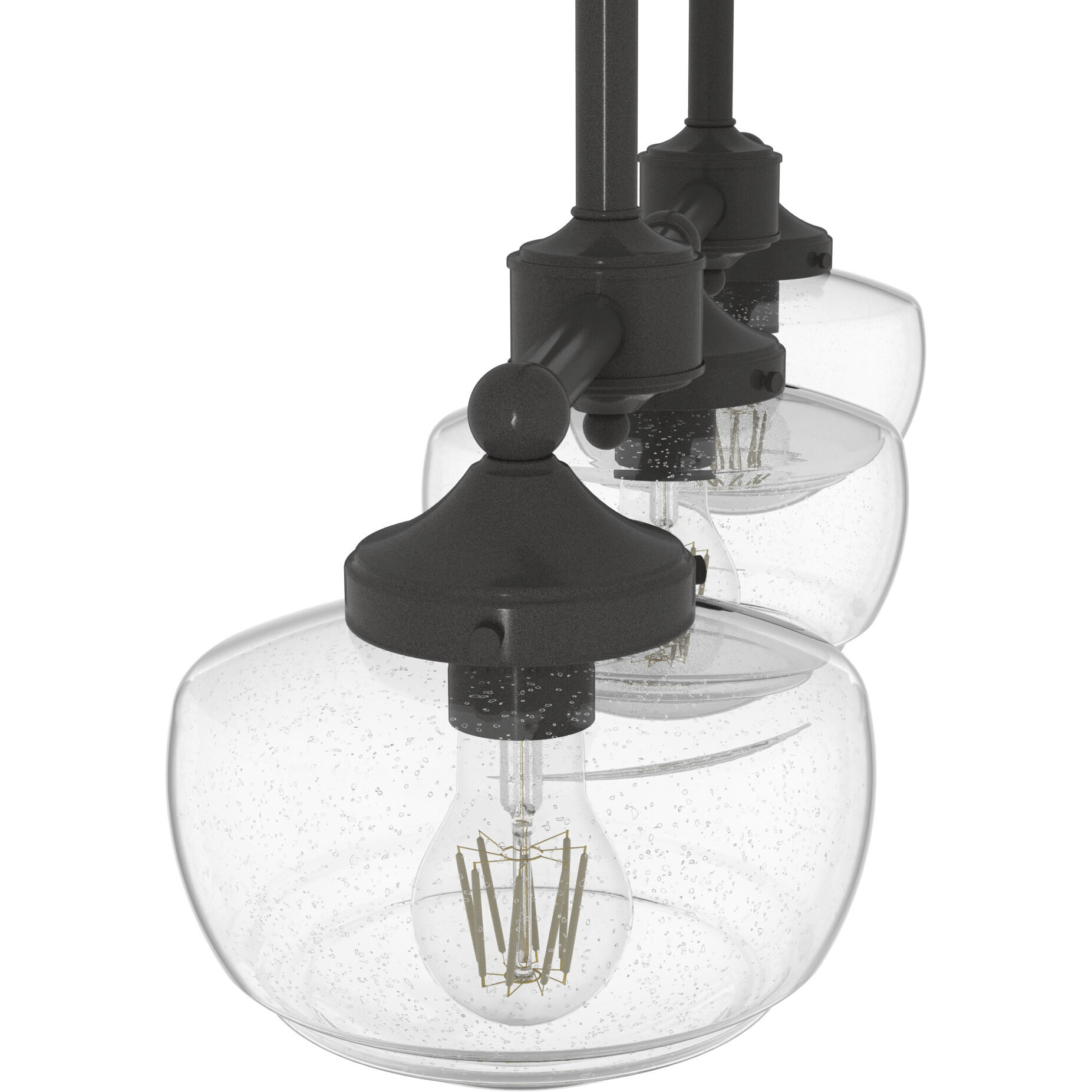 Saddle Creek 3 Light 33 inch Noble Bronze Linear Chandelier Ceiling Light