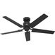 Windbound 52 inch Matte Black Outdoor Ceiling Fan