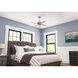 Pelston 44 inch Matte Silver with Light Gray Oak Blades Ceiling Fan