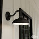 Mill Valley 1 Light 8 inch Matte Black and White Outdoor Wall Light, Small