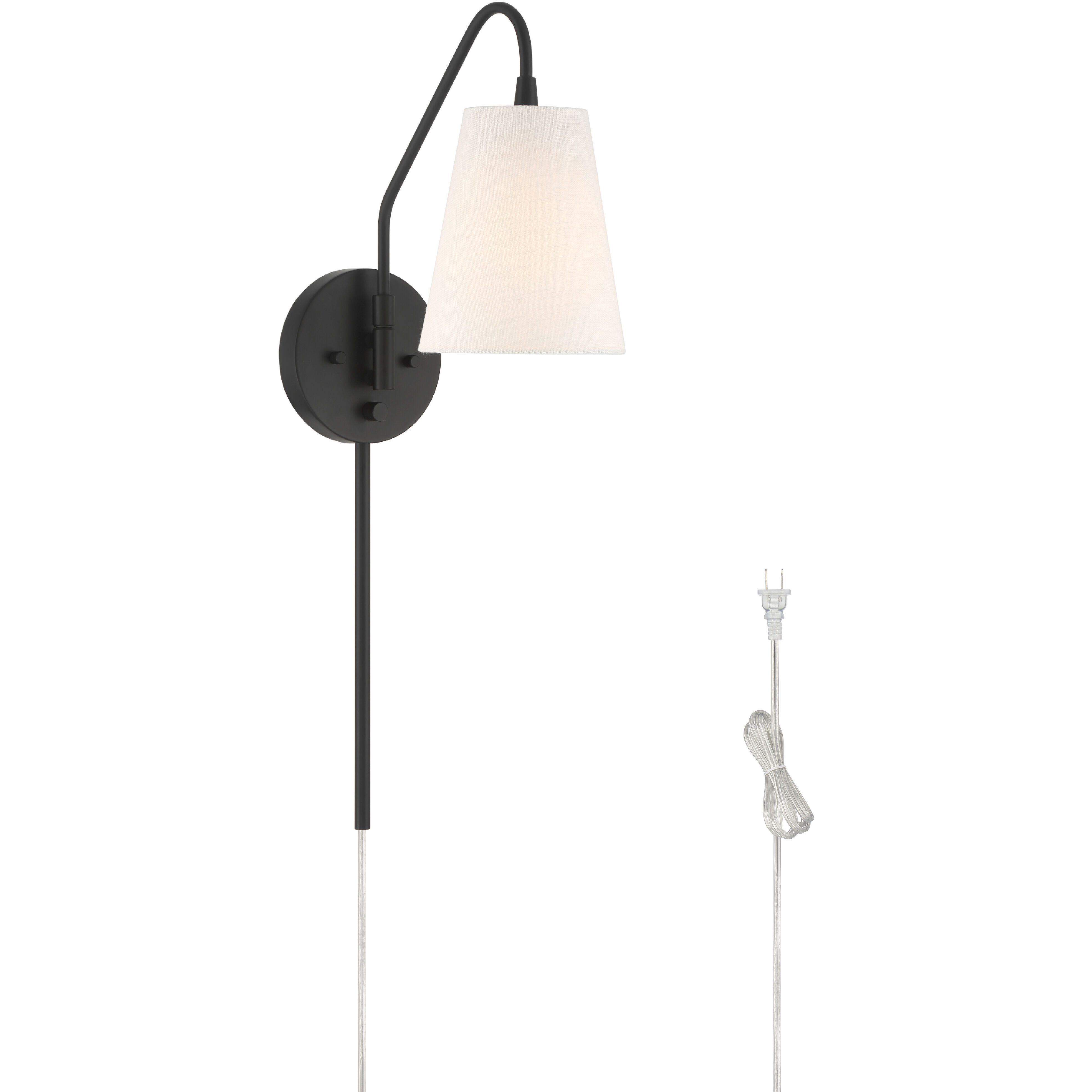 Valley Park 1 Light 6 inch Matte Black Pin Up Sconce Wall Light, Large