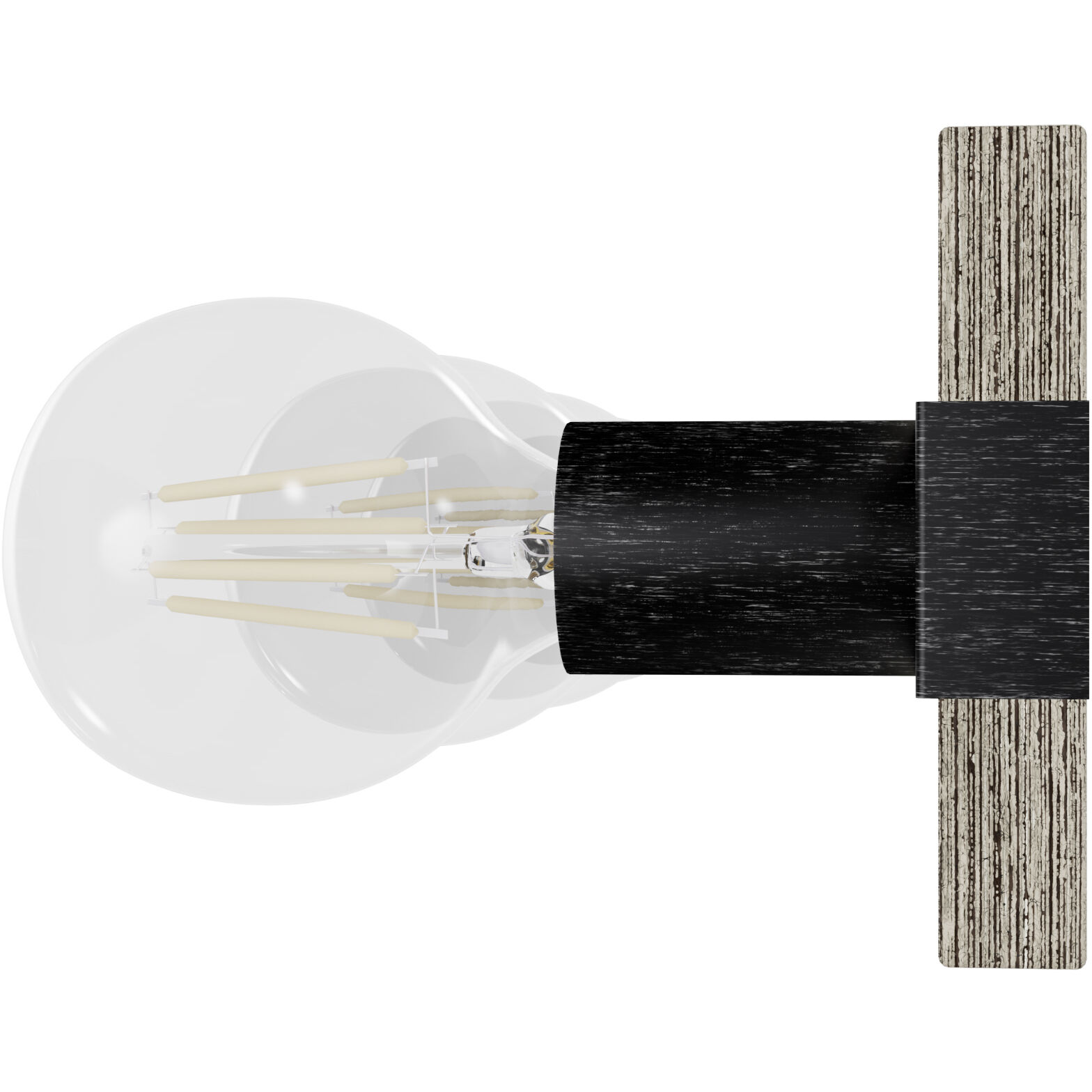 Donelson 7 Light 36 inch Brushed Iron and Barnwood Vanity Light Wall Light, Extra Large