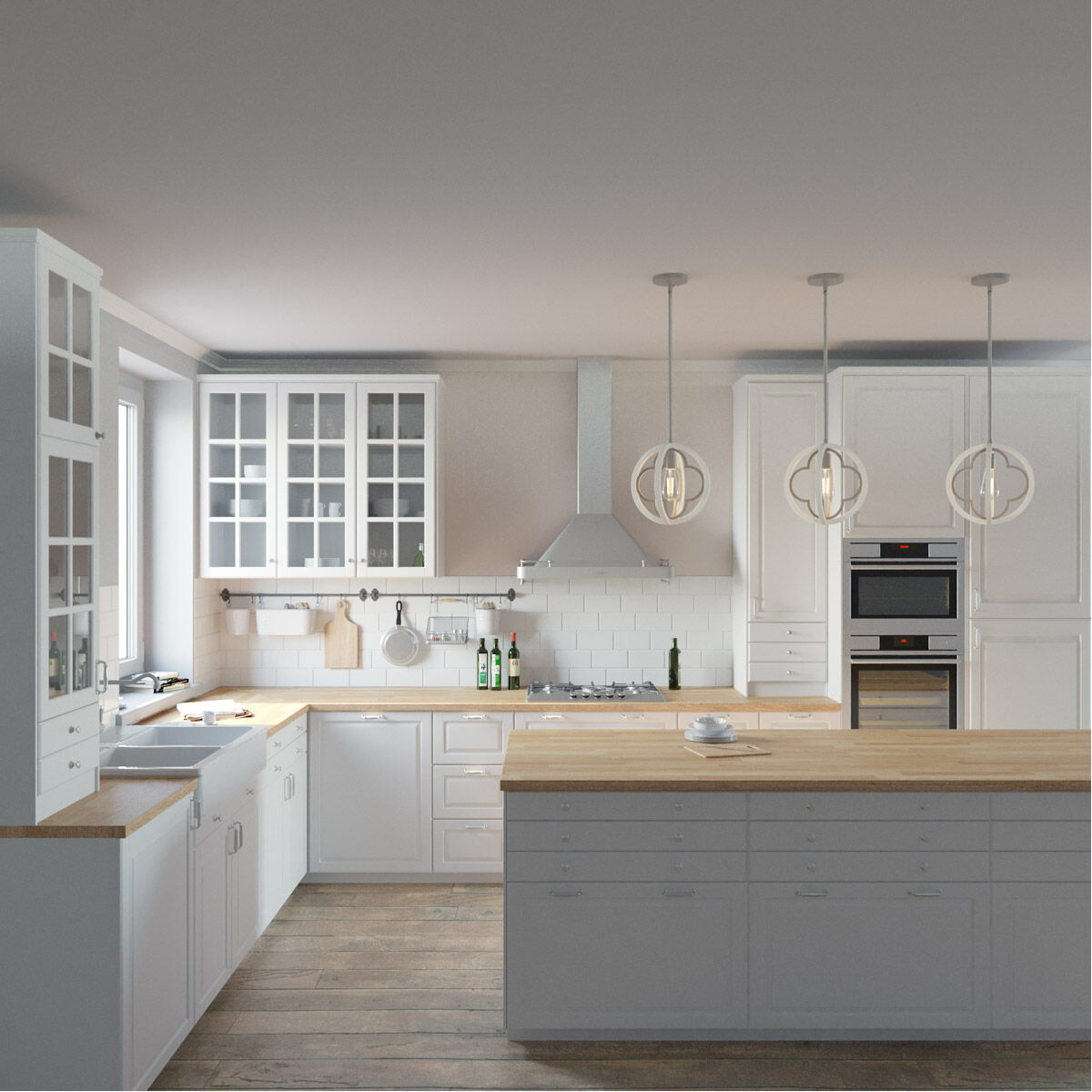 Gablecrest 1 Light 12 inch Painted Concrete Pendant Ceiling Light