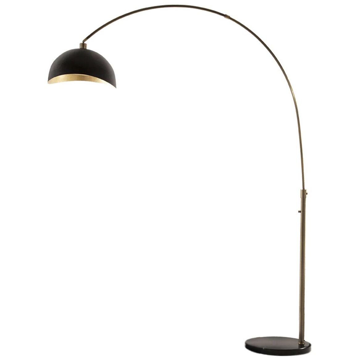 Luna Bella 92 inch 100.00 watt Weathered Brass and Black Arc Floor Lamp Portable Light