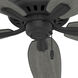 Newsome 52 inch Matte Black with Dark Gray Oak/Matte Black Blades Ceiling Fan