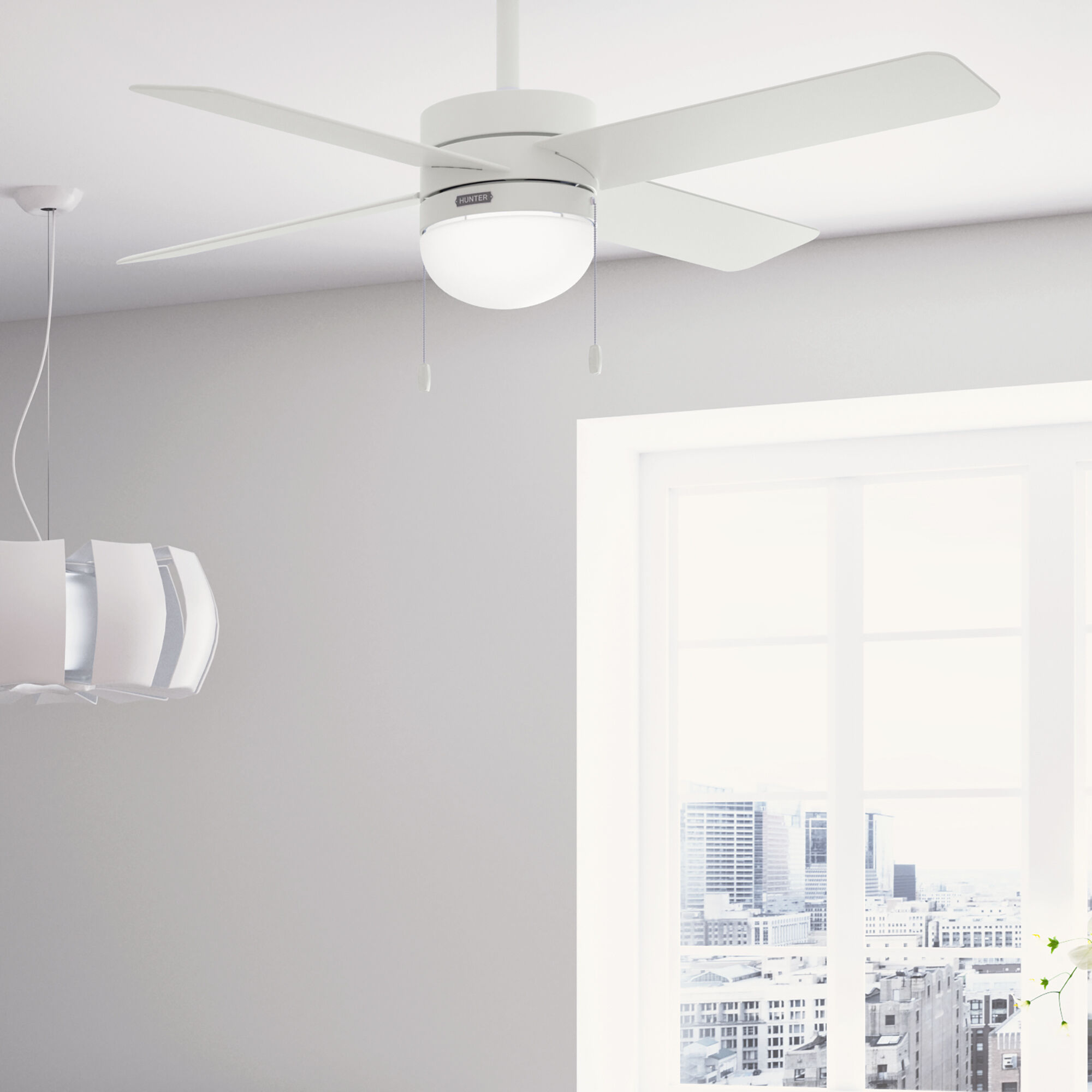 Timpani 52 inch Fresh White Ceiling Fan
