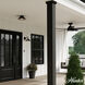 Skyflow 1 Light 14 inch Matte Black Outdoor Flush Mount, Medium