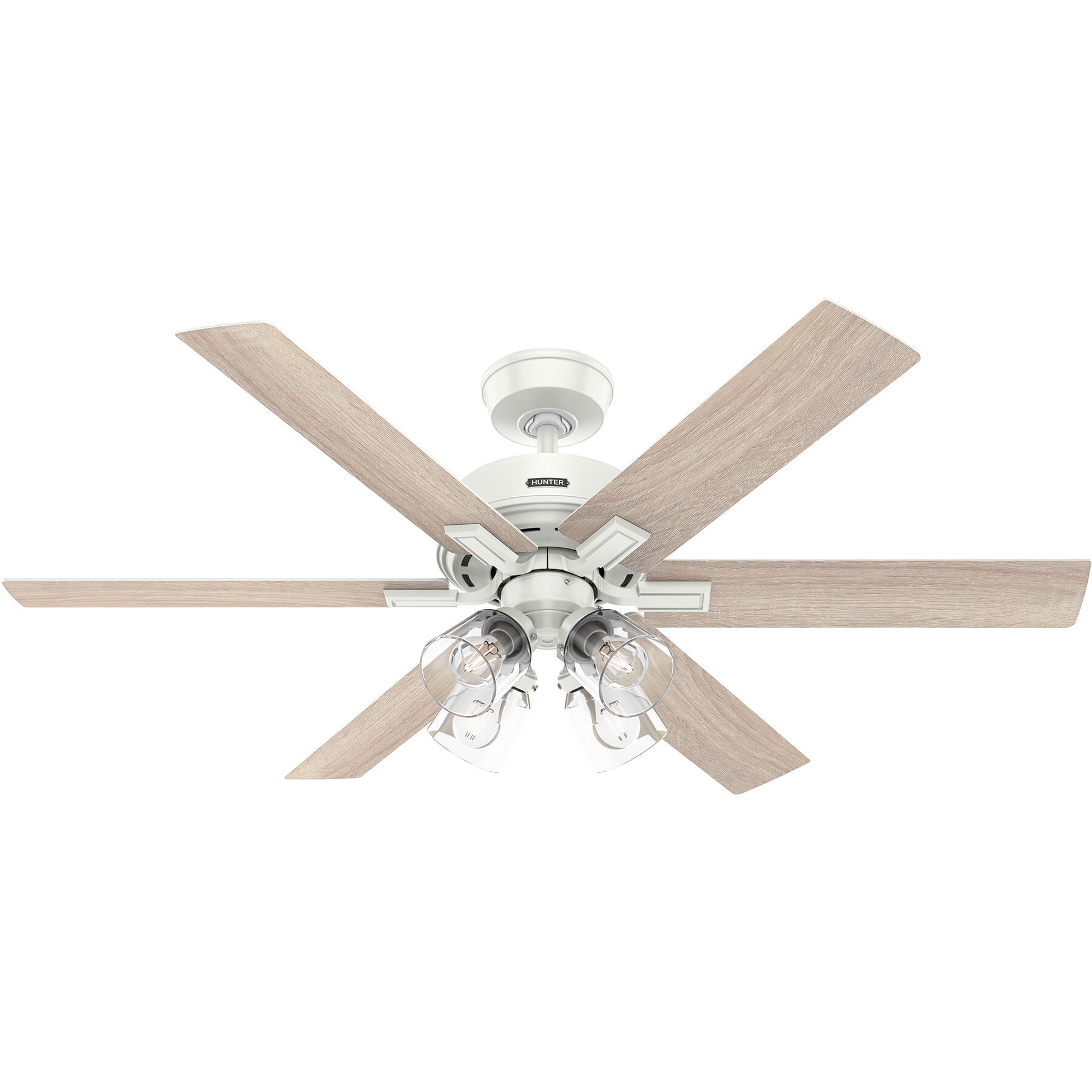 Fonthill 52 inch Fresh White with Light Oak/Fresh White Blades Ceiling Fan