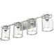 Astwood 4 Light 33.25 inch Brushed Nickel Vanity Light Wall Light