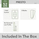 Presto 52 inch Matte Black Ceiling Fan