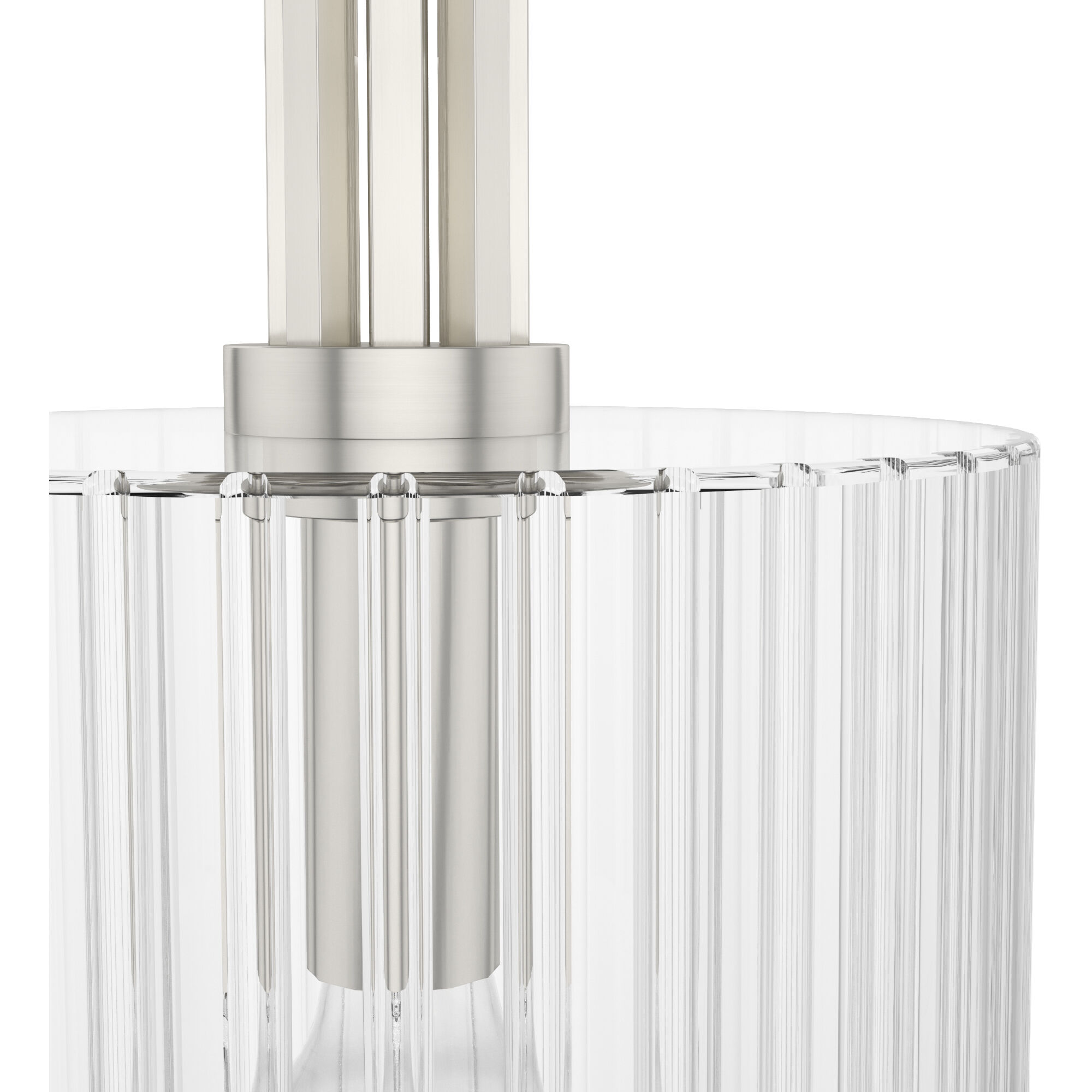 Gatz 1 Light 25 inch Brushed Nickel Pendant Ceiling Light