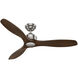 Melbourne 52 inch Brushed Nickel with Dark Toasted Walnut Blades Ceiling Fan