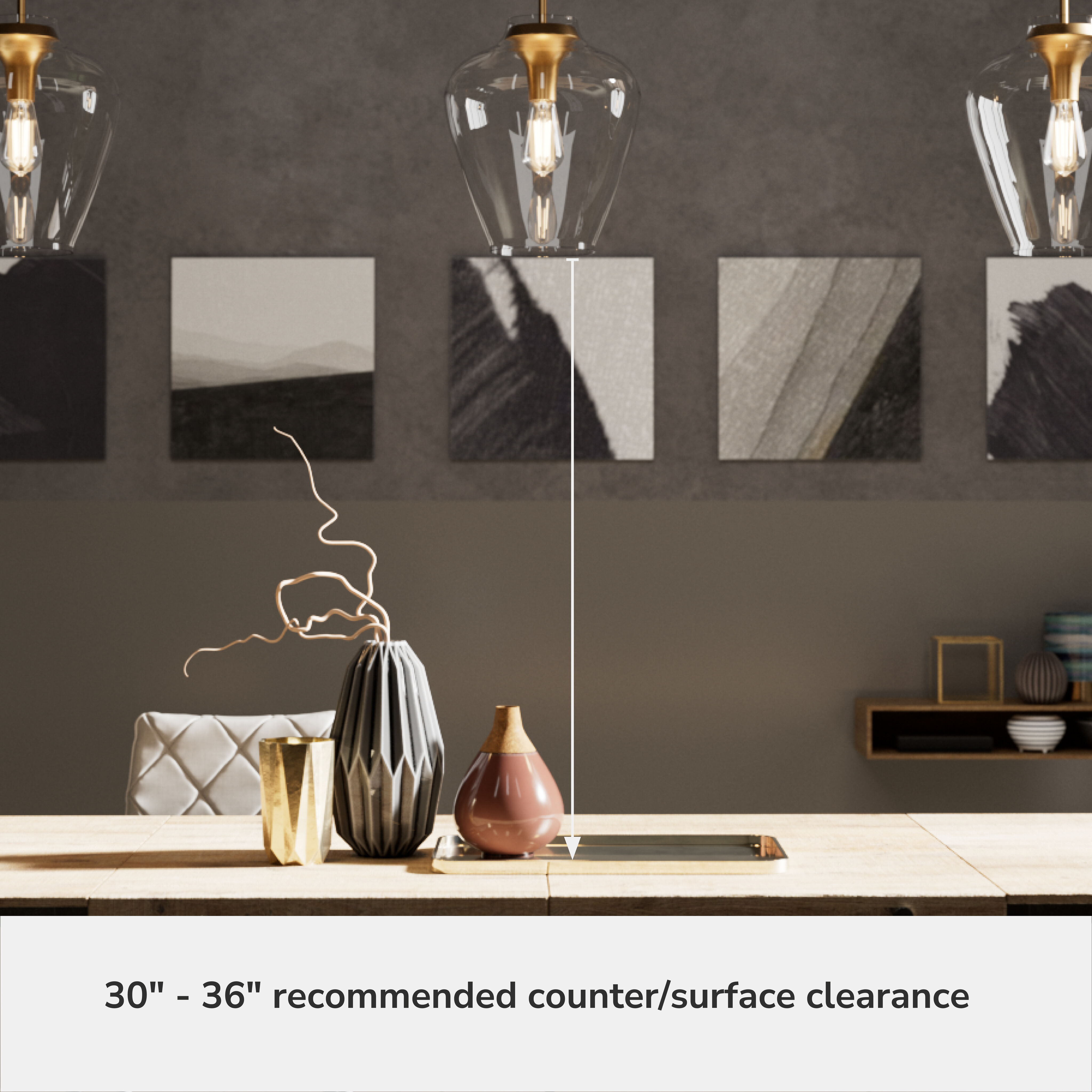 Vidria 1 Light 12 inch Alturas Gold Pendant Ceiling Light, Medium